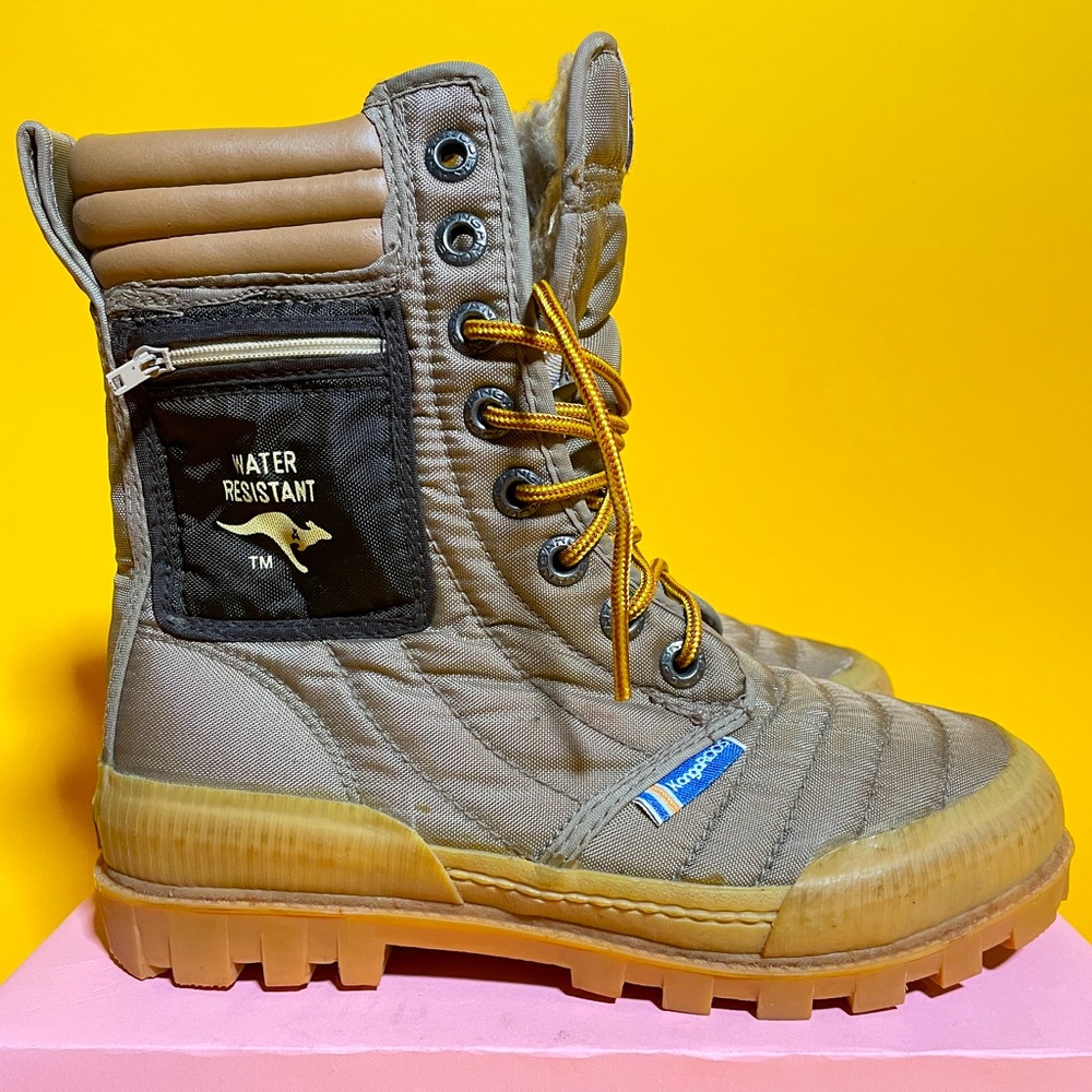 kangaROOS Tan and Brown Winter Boots